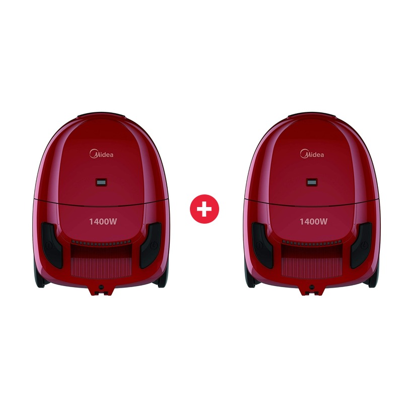 1+1 MIDEA Vacuum Cleaner Duck, 1.3L,1400, Red- VCB32A13S