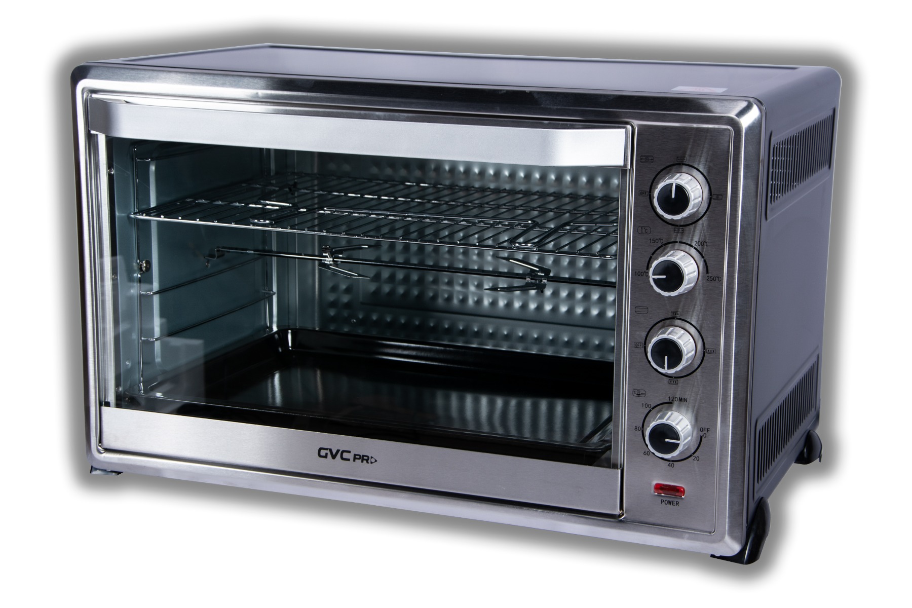 GVC Pro Electric Oven with convection Capacity 120L Black body, BS Plug - GVOV-120
