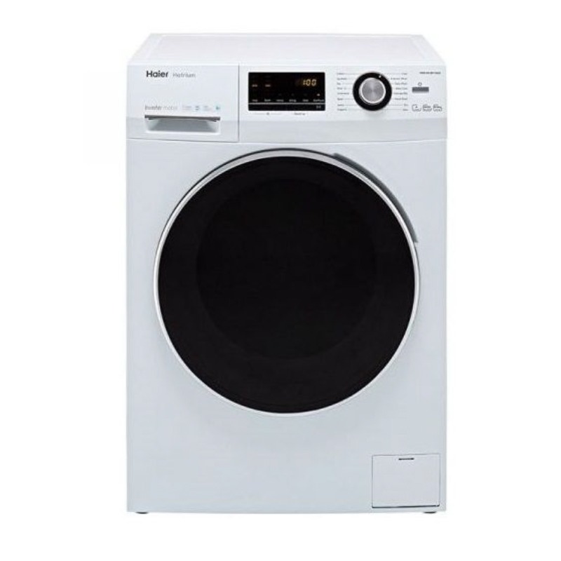 HAIER Automatic Washing Machine Front Load 10 kg ,100% Drying, , 1400 cycles, INVERTER, White - HWD100-BP14636