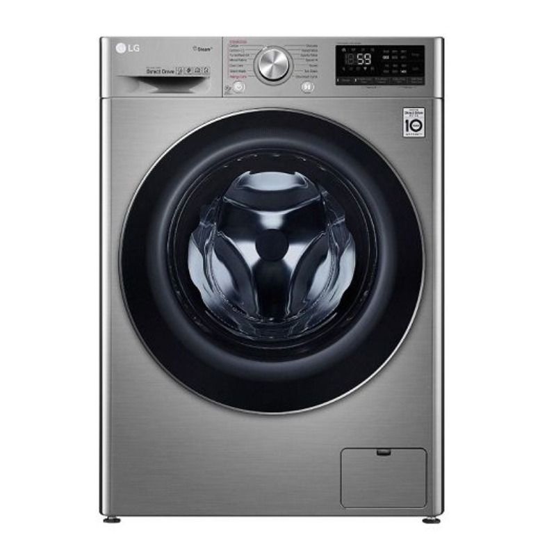 LG Washing Machine Front Load, 9 kg, with 6 kg Dryer, Silver - WSV0906XM