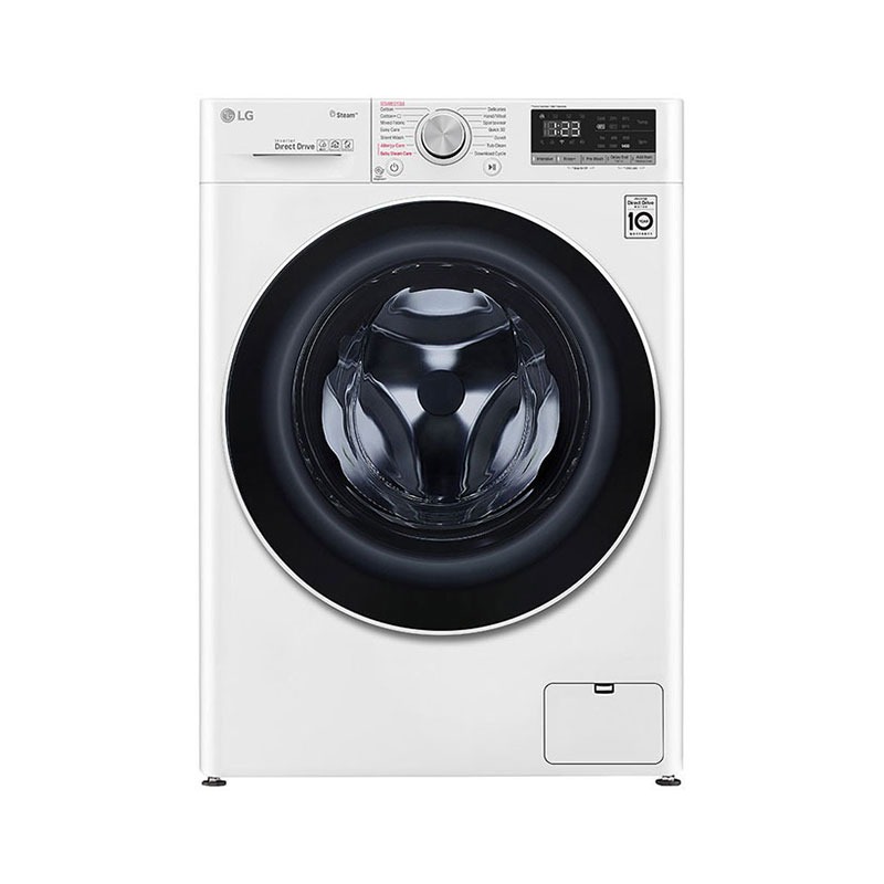 LG Washing Machine Front Load, 9 kg, White - WFV0914WH