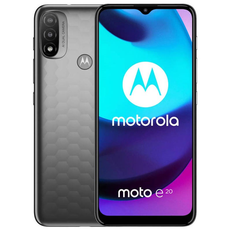 Motorola Moto e20 Dual Sim, 32 GB, 2GB RAM, 4G LTE -  Graphite Grey