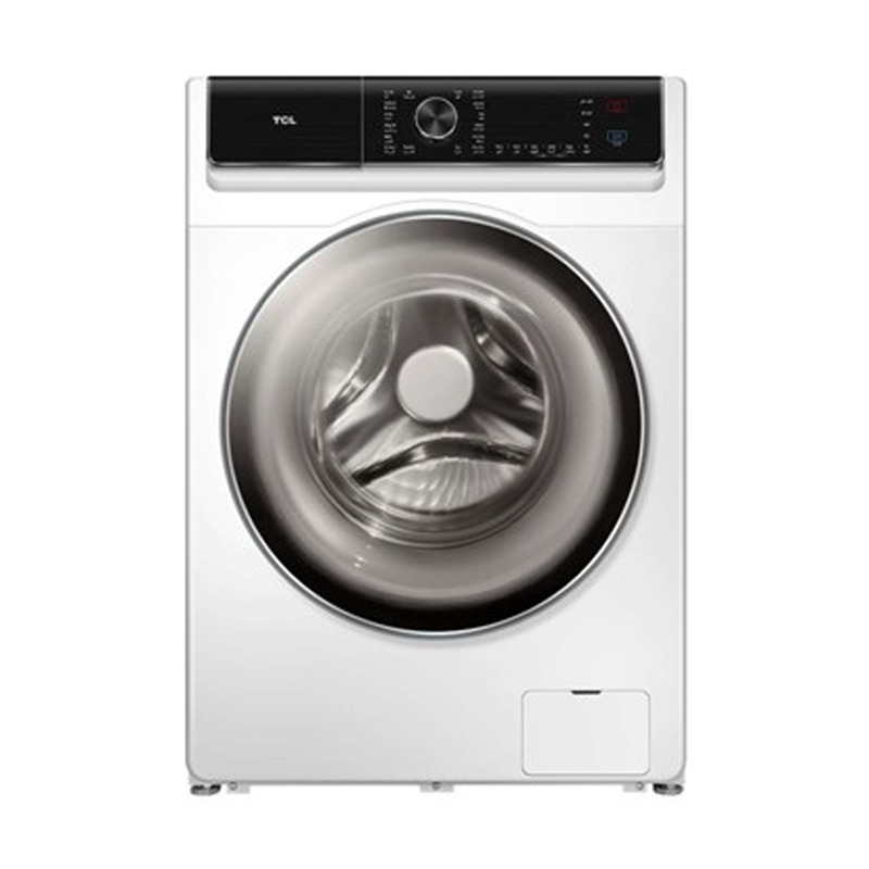 TCL Washing Machine 10 kg, Front Load, Drying 100%, White - TWD-C107W