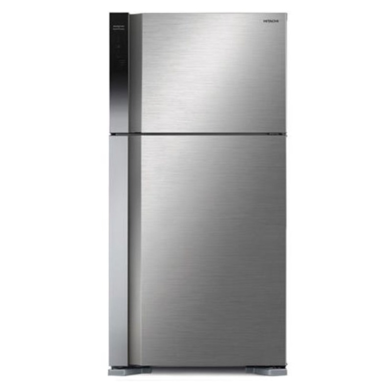 HITACHI Refrigerator 2 doors 19.43 feet, 550 L, Silver - R-V700PS7K BSL